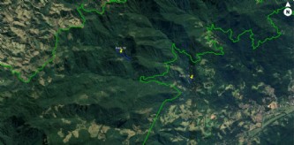Imóvel com 1 alqueire (27.200 m²) de terras. rio carrasquinho corta o imóvel. no mapa, propriedade na área19 - propriedade em souza, em paraty - image