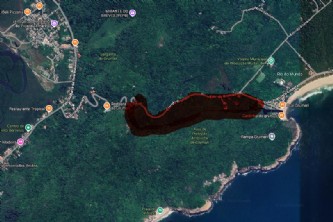 Imóvel que ladeia quase toda a extensão da estrada do grumari e imóvel que corresponde à área xi, com 4.189,56 m², com frente para a av. rita maria fe